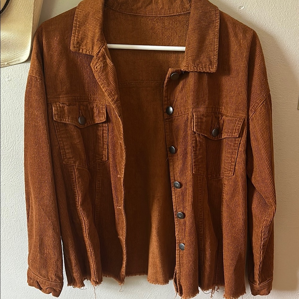Burnt Orange Corduroy Jacket